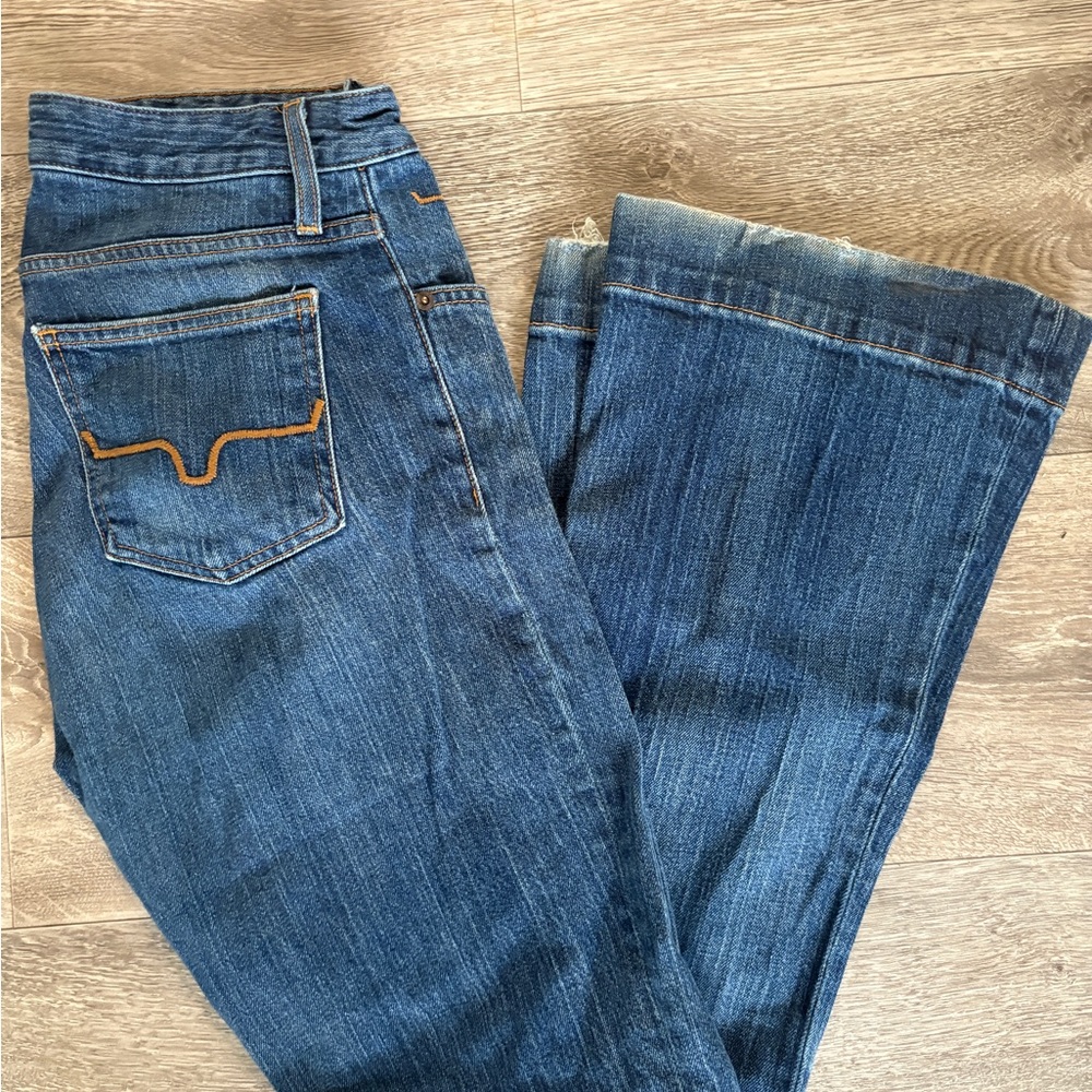 Kimes Ranch Dark Blue Flare Jeans